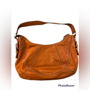 Michael Kors Brown Leather Hobo Handbag